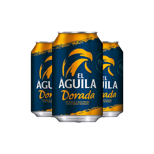 Cerveza El Águila Dorada Lata 330 ml (24 ud)