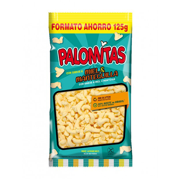 Palomitas sabor miel y mantequilla 125 g (9 ud) Aspil