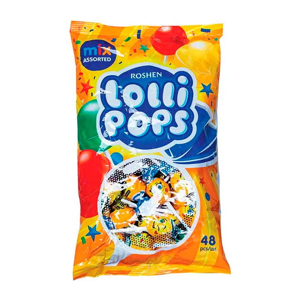 Lollipops Frutas Caritas 1 kg Roshen