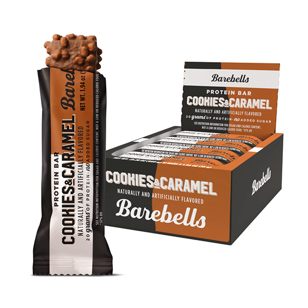 Barritas de proteínas Cookies and Caramel (12 ud) 55 g Barebells