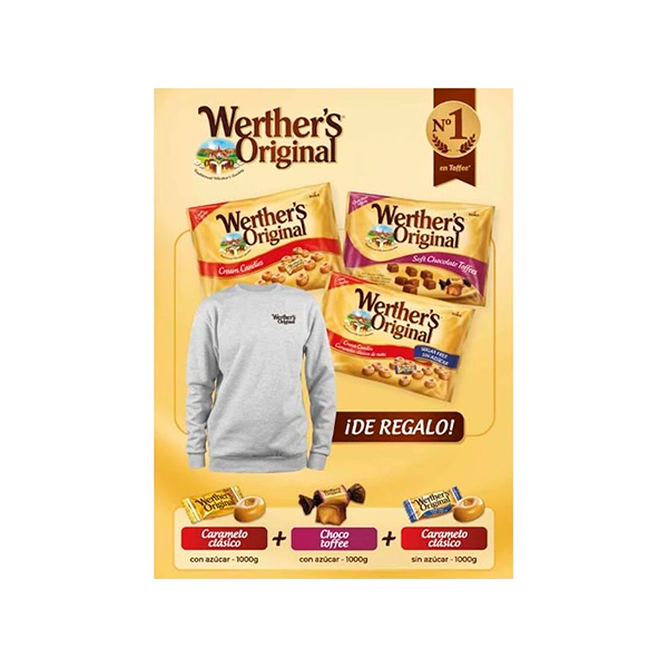 Lote Werther''s 3 kg + Sudadera