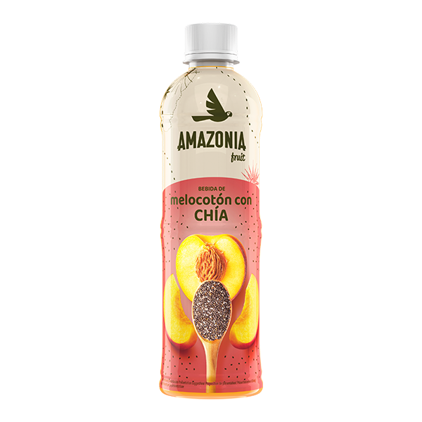 Bebida melocotón con chía 450 ml (24 ud) Amazonia