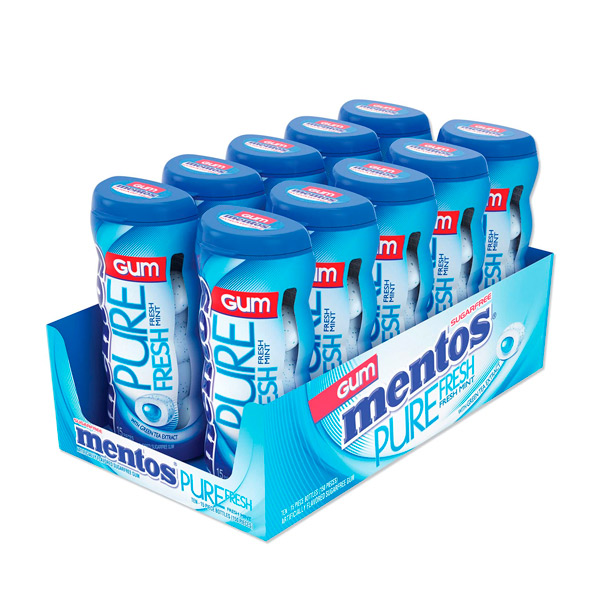 Mentos Gum Pocket Menta Fresca 10 ud