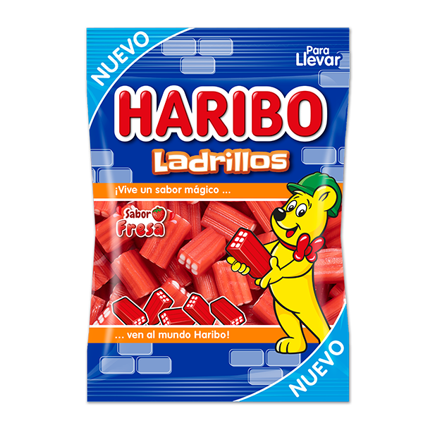 Ladrillos Fresa 100 g (18 ud) Haribo