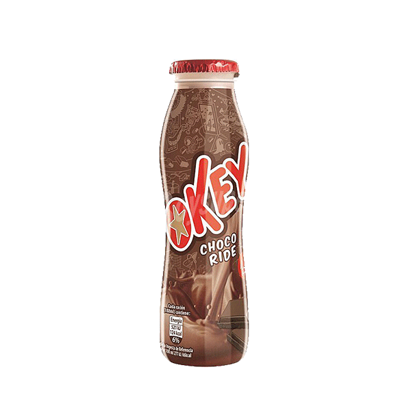 Batido pequeño sabor Cacao 188 ml (18 ud) Okey
