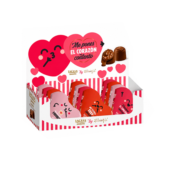 Corazón de Bombones Mr. Wonderful 60 g (12 ud) Lacasa