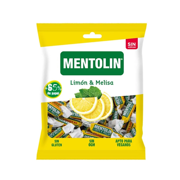 Mentolin Limón sin azúcar 50 g (16 ud) Lacasa