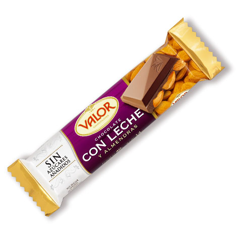 Choco Leche Almendras S/A 40gx25u Valor