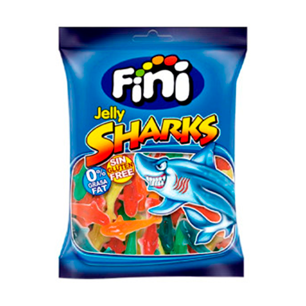 Tiburones brillo 90 g (12 ud)  Fini