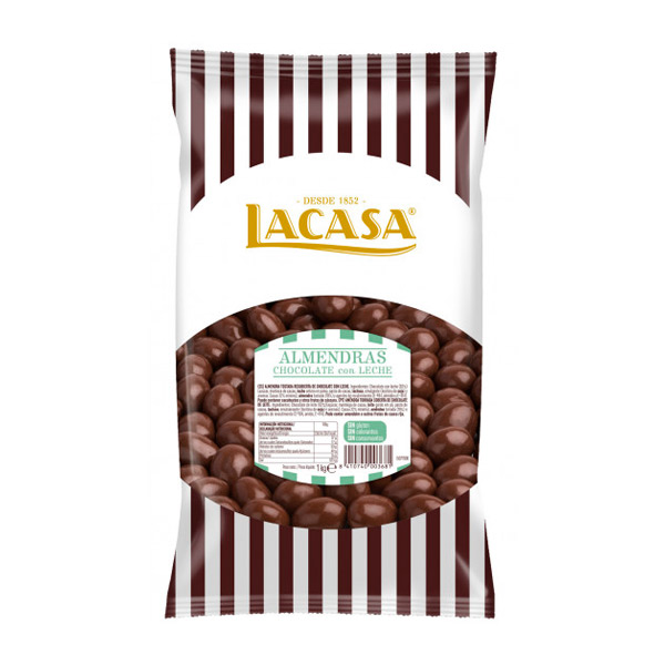 Almendra Marcona con chocolate negro 1kg Lacasa