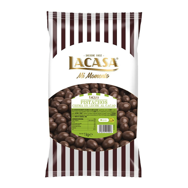 Pistacho con chocolate leche 1 kg Lacasa
