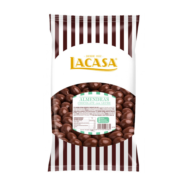 Almendra californiana chocolate con leche 1 kg Lacasa