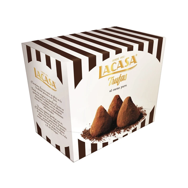 Trufas al Cacao Puro 200 g (10 ud) Lacasa