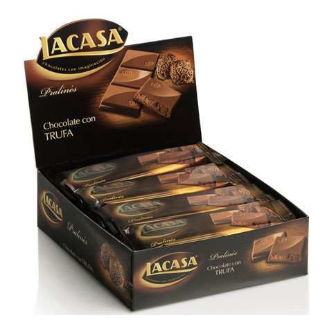 Chocolatina Trufa 40gx16u Lacasa