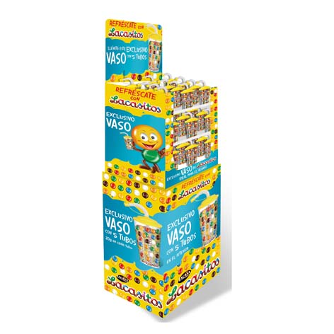 Lacasitos Vaso Pajita 5 Tubos X 20grs Lacasa