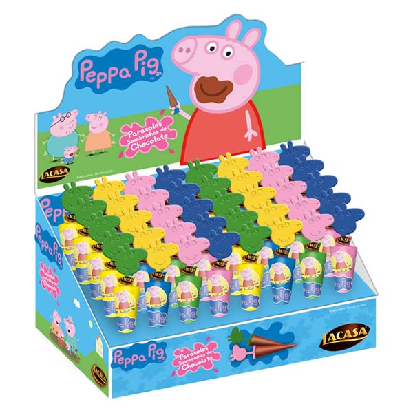Sombrillas Peppa Pig 10 g (40 ud) Lacasa