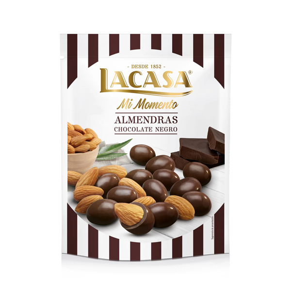 Almendra Chocolate Negro 125 g (9 ud) Lacasa