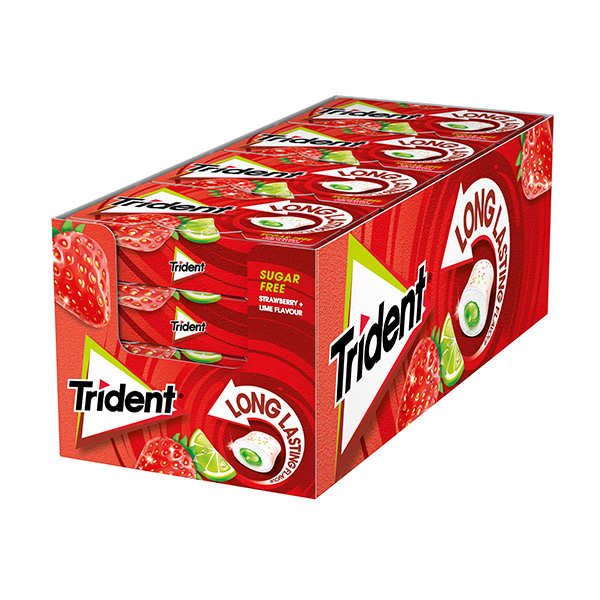 Trident Max Strawberry Lime Splash 16 ud