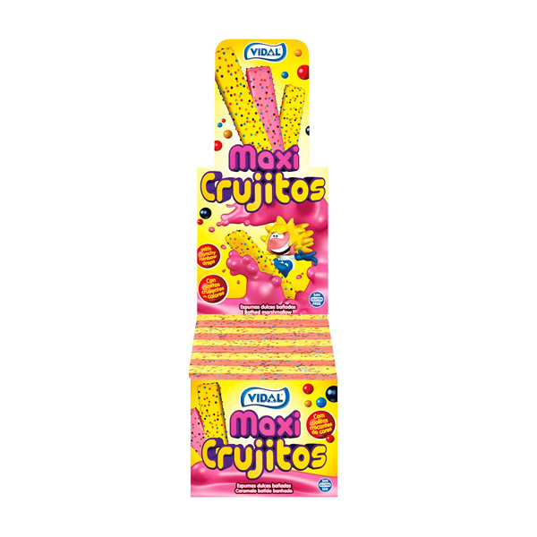 Maxicrujitos colores 75 ud Vidal