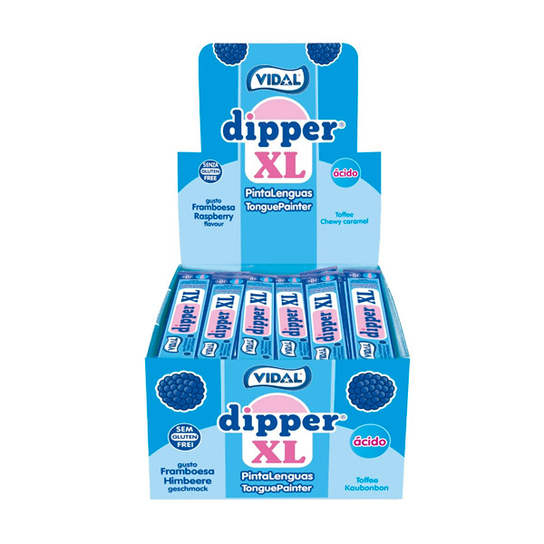 Dipper XL pinta lenguas frambuesa 100 ud Vidal