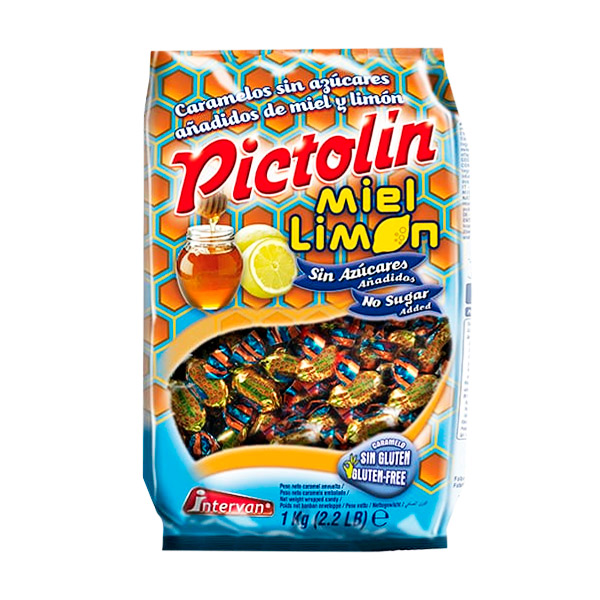 Caramelos Pictolin miel limon s/a 1 kg Intervan
