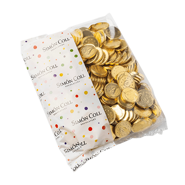Monedas chocolate pequeña 28mm (300 ud) Nadal y Saroti
