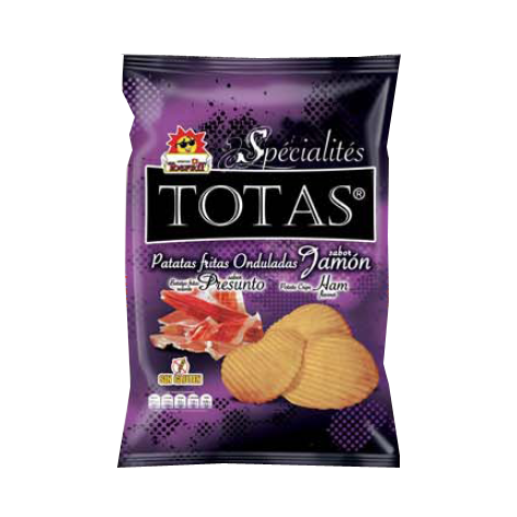 Totas Onduladas Jamon 100grx10u