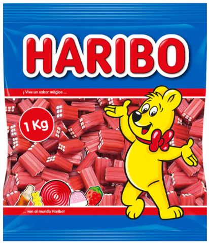Ladrillos Nata-Fresa 1kg Haribo