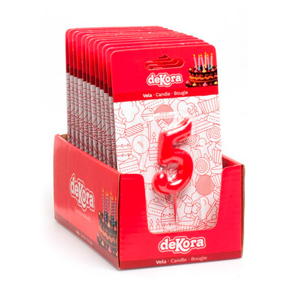 Vela De Cumpleaños Número 5