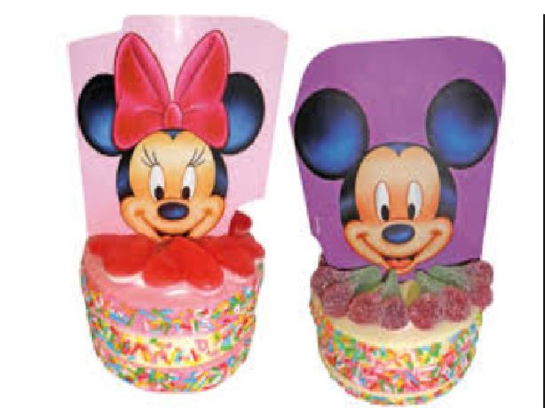 Tarta Mini Mickey Y  Minnie J Pelluz