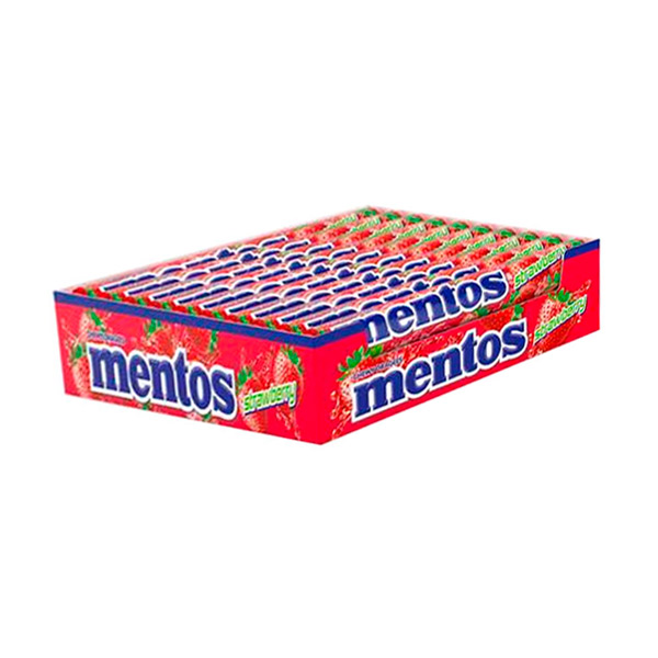 Mentos Fresa Mix 20 ud