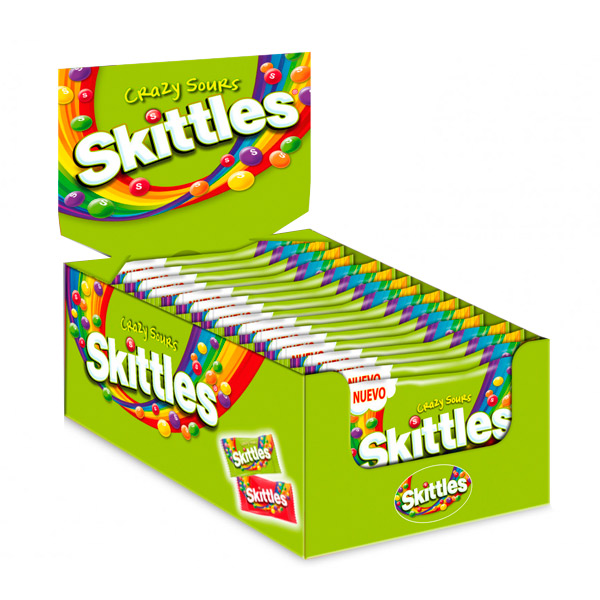 Skittles Crazy Sour 38 g (14 ud)