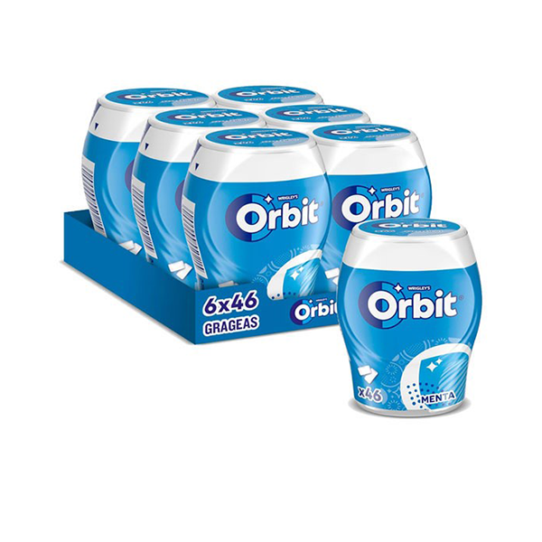 Orbit bote menta 46 grageas 6 ud