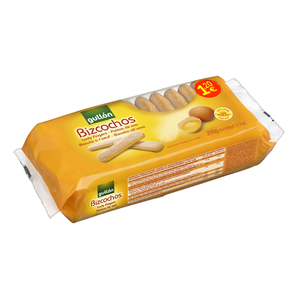 Bizcochos Lady Fingers 200 g (12ud) PVP 1.20 Gullon