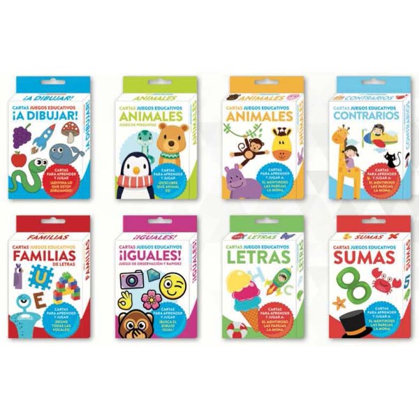 Juegos De Cartas Educativos 24u