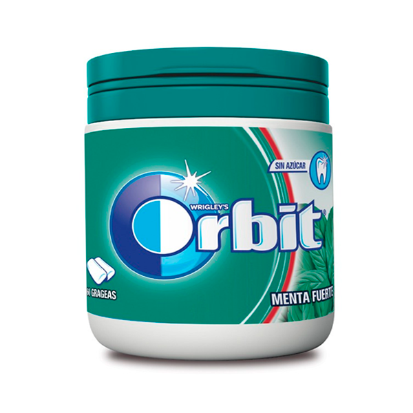 Chicle Orbit Box Menta Fuerte