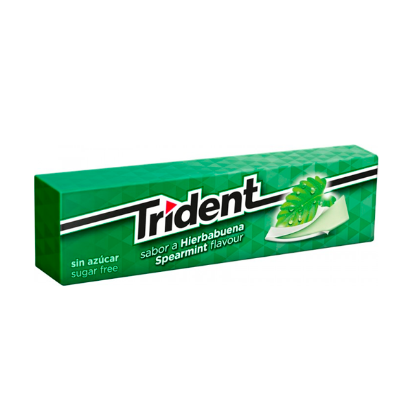Chicle Hierbabuena Lámina Trident