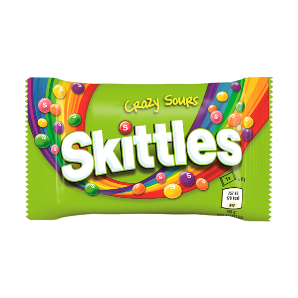 Caramelo Masticable Sour Skittle Crazy