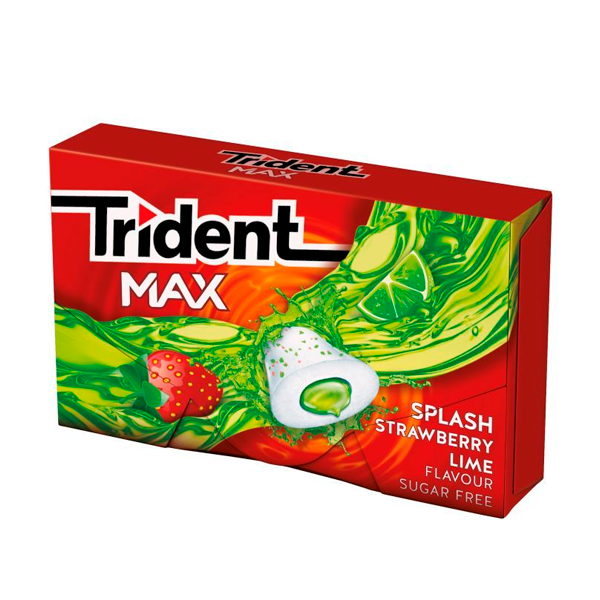 Chicle Fresa Y Lima Trident Max