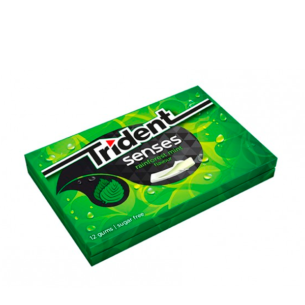 Chicle Hierbabuena Trident Senses