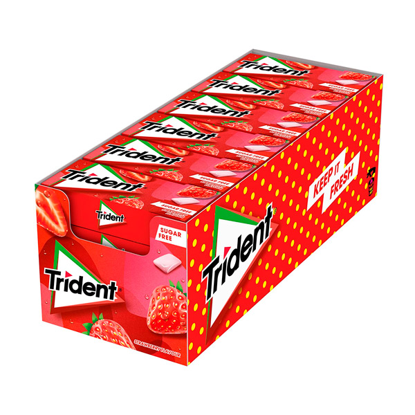 Chicle Fresa Gragea Trident