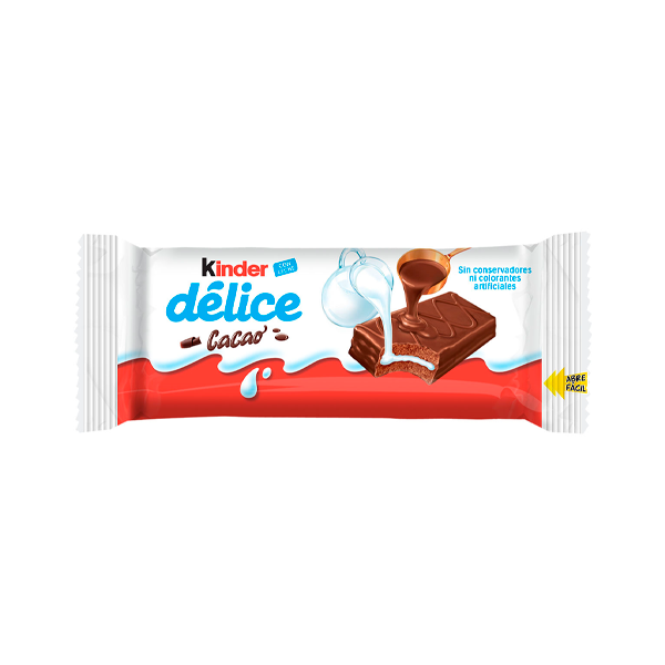 Bizcocho Cubierto De Chocolate Kinder Delice