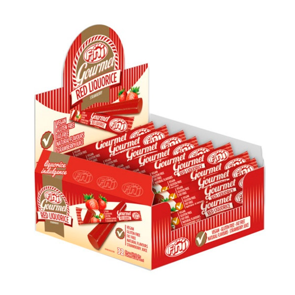 Regaliz gourmet rojo 32 ud Fini