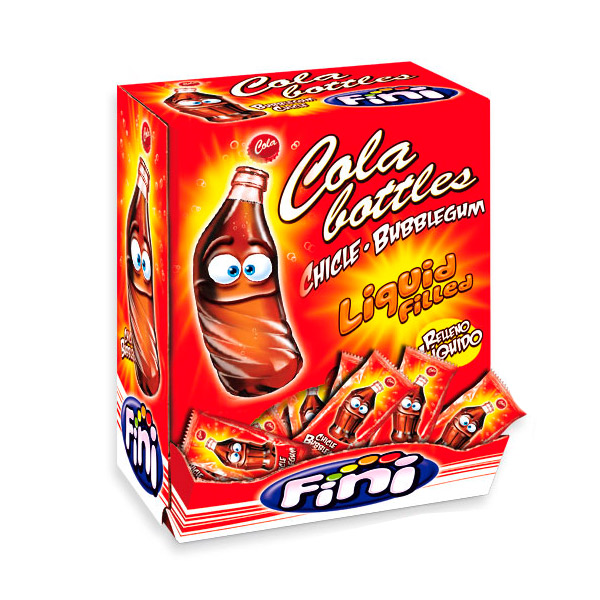 Chicle botella cola 200 ud Fini