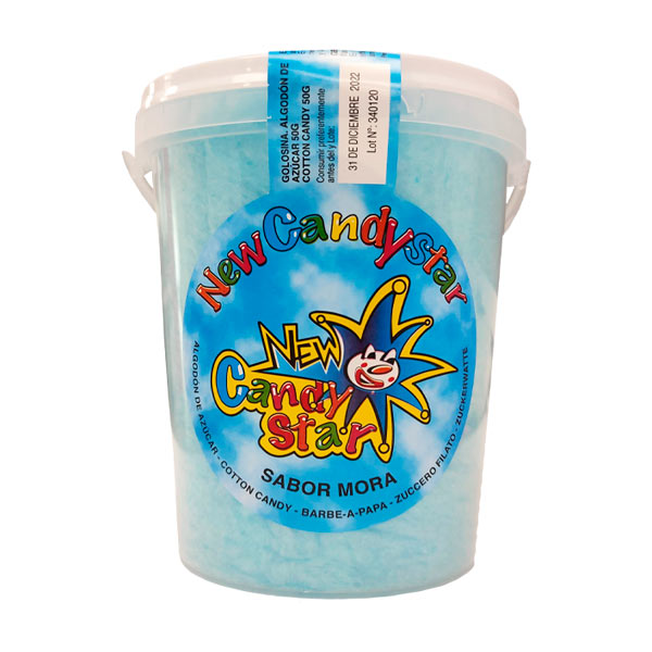 Algodón de Azúcar Mora 50 g (6 ud) New Candy Star