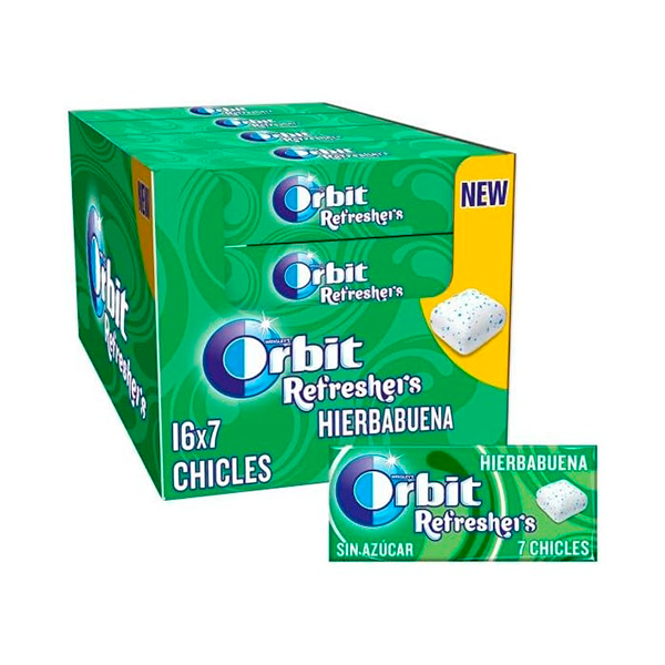 Orbit Refreshers Hierbabuena (16 ud)