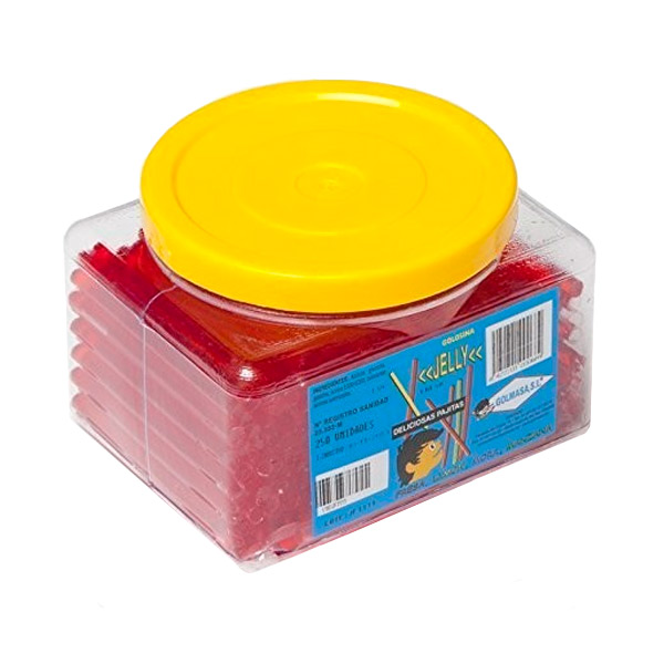 Jelly cañita fresa 140 ud