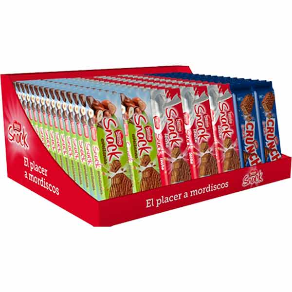 Expositor Nestlé Snacks 3 x 1€ 105 ud