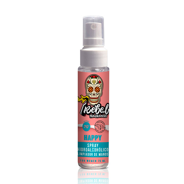 Rebel hidroalcoholico Happy 75 ml (6 ud)
