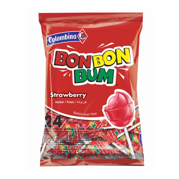 Bon Bon Bum fresa 17 g (24 ud) Colombina